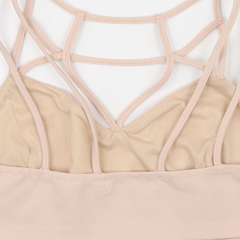 Womens UK Size M Vera & Lucy Pink Cropped Tank
