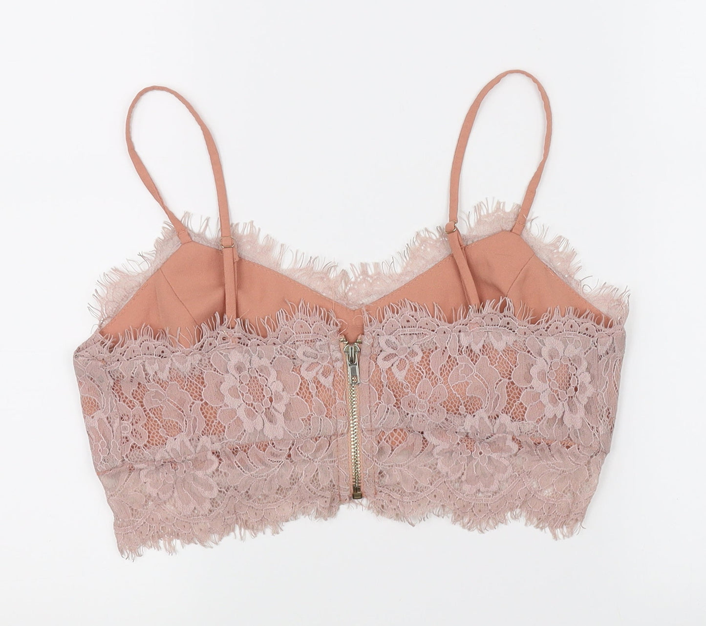 Womens UK Size M Vera & Lucy Pink Cropped Blouse
