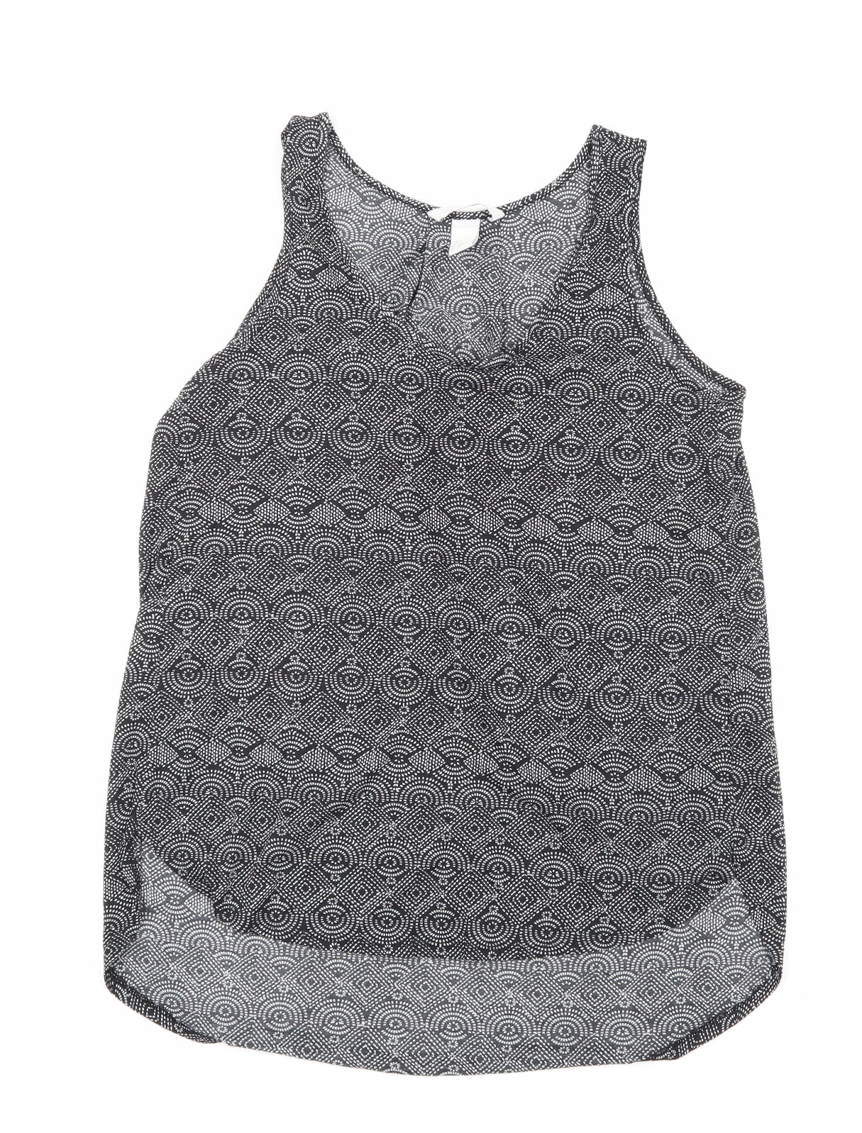 Womens UK Size S H&M Black Basic Tank