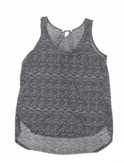 Womens UK Size S H&M Black Basic Tank