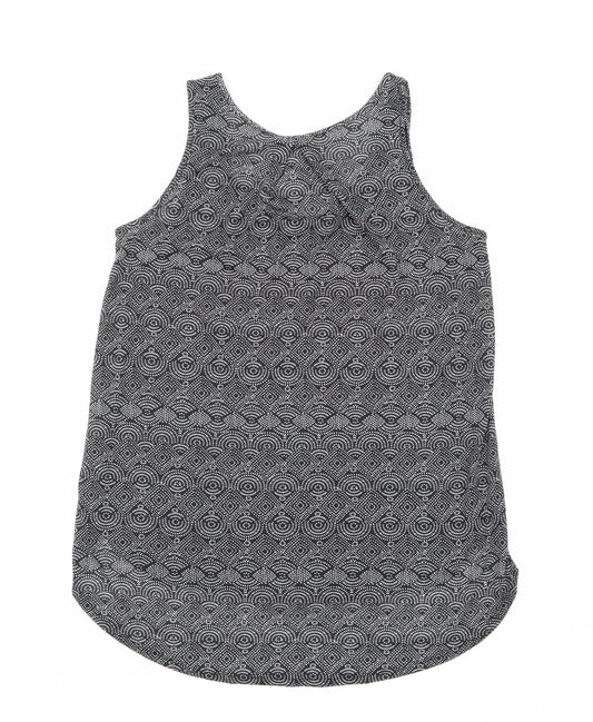 Womens UK Size S H&M Black Basic Tank