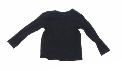 The Children's Place Girls Black   Basic T-Shirt Size 3 Years