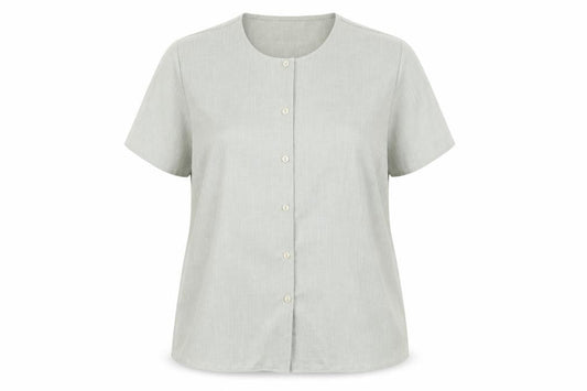 Womens UK Size 18 Berkertex Green Basic Button-Up