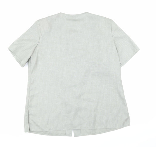 Berkertex Womens Green   Basic Button-Up Size 18