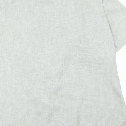 Womens UK Size 18 Berkertex Green Basic Button-Up
