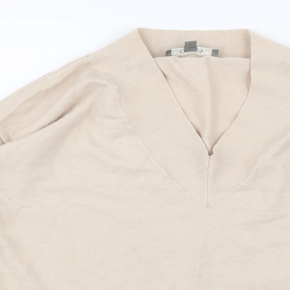 Oasis Womens Beige  Knit Pullover Jumper Size M