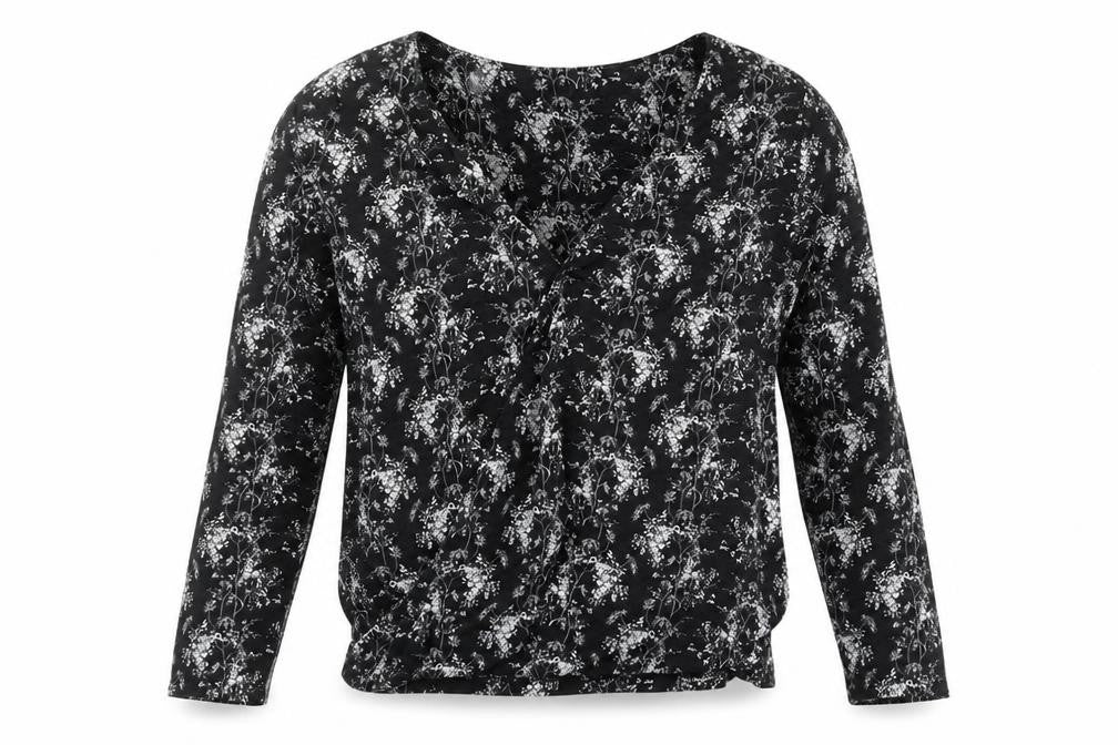 Womens UK Size S H&M Black Basic T-Shirt