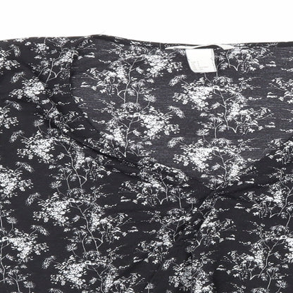 Womens UK Size S H&M Black Basic T-Shirt