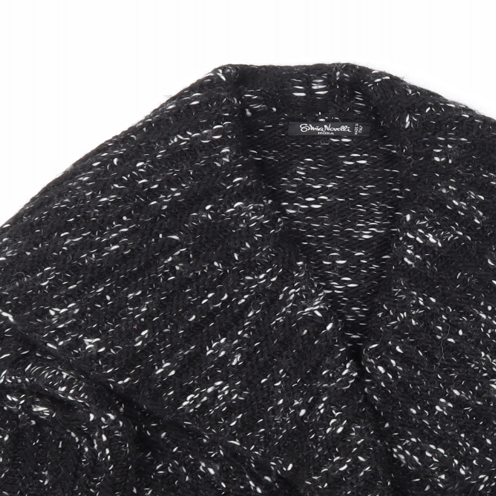 Shima Novelli Womens Black  Knit Cardigan Jumper Size 14
