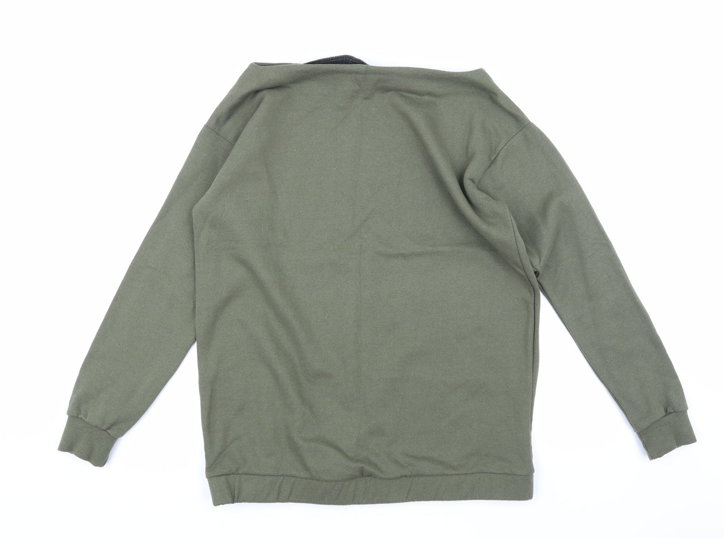 Boohoo Womens Green   Pullover Sweatshirt Size S