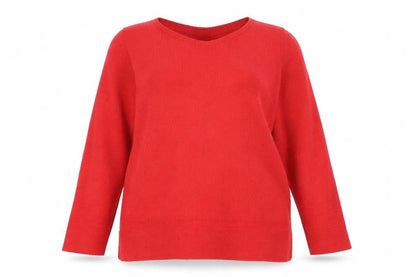 Marks and Spencer Womens Red  Knit Pullover Jumper Size 14