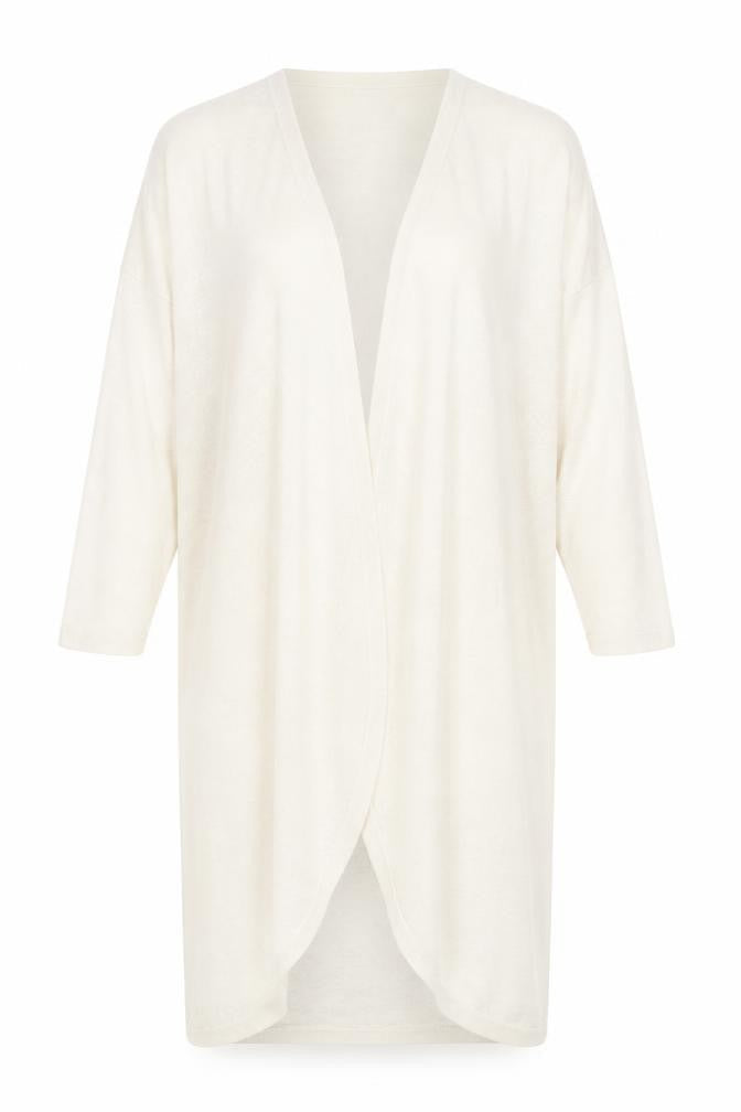 Front view of Be you women’s ivory cardigan jumper, size M