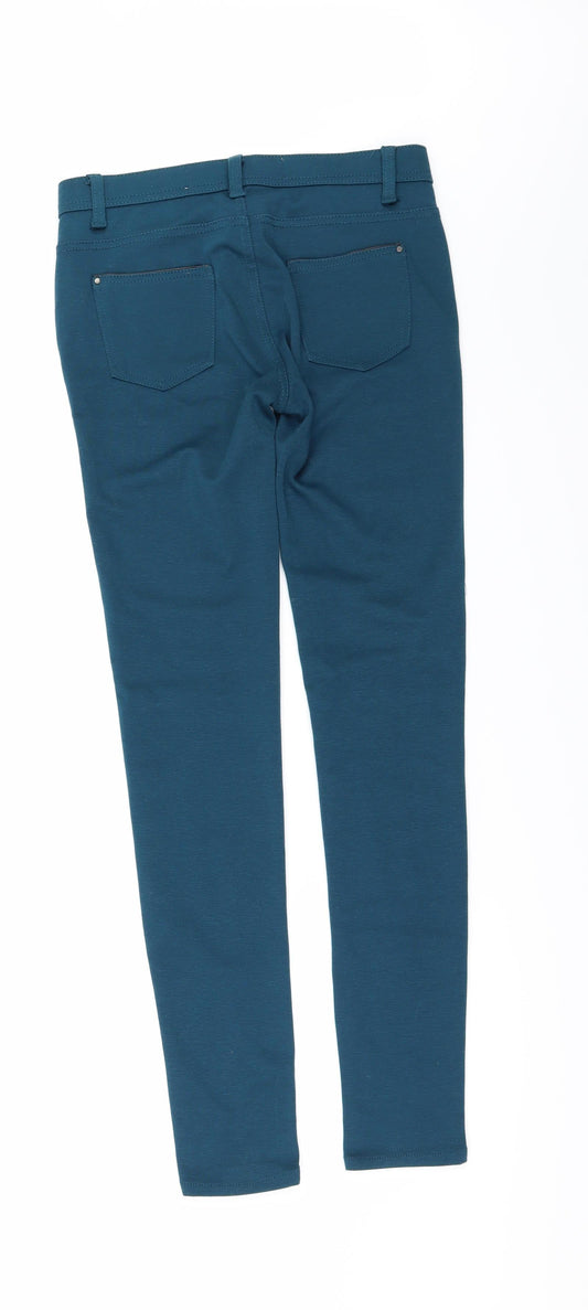 Denim & Co. Womens Blue   Trousers  Size 8 L31 in