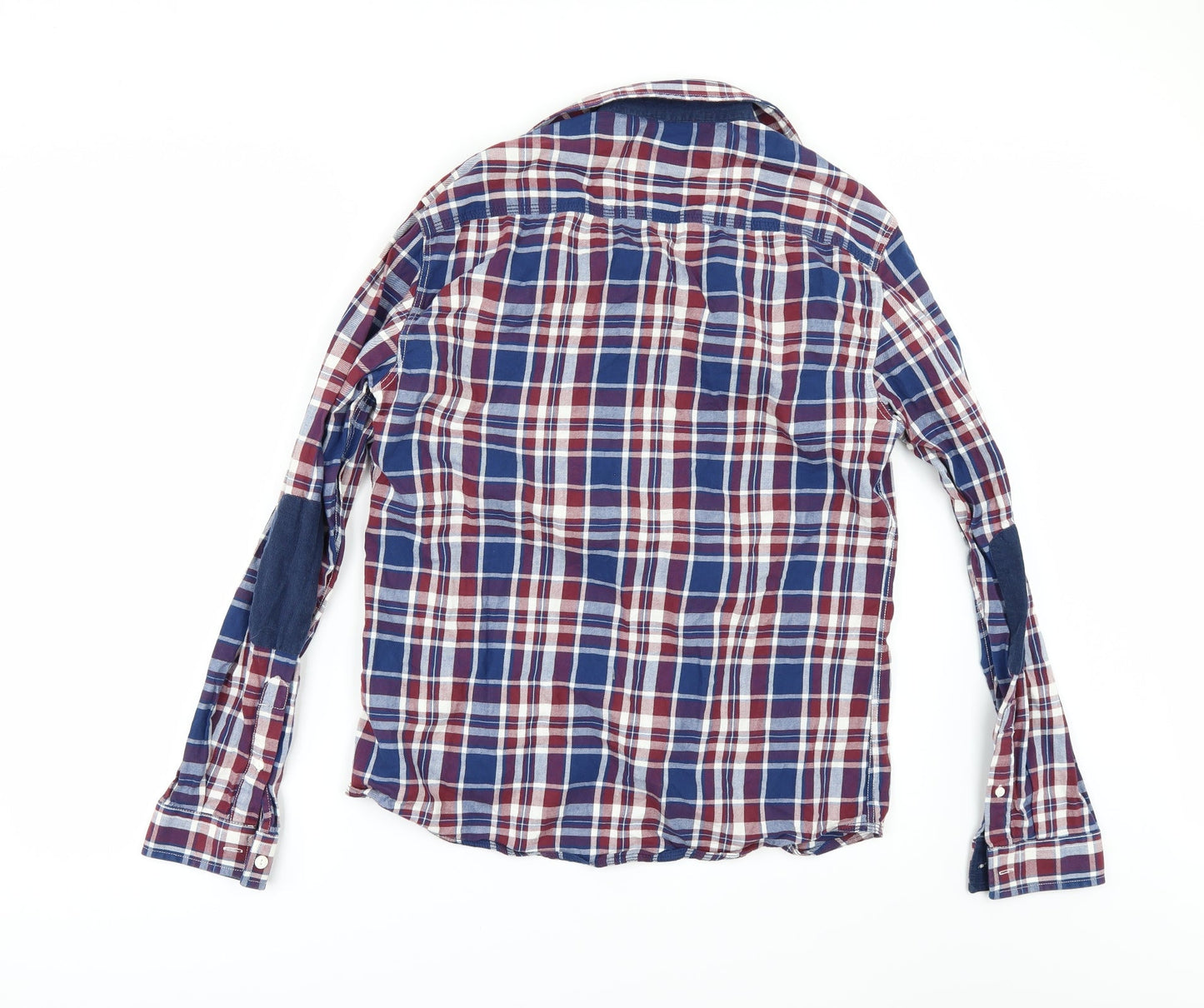 Mens UK Size M Goodsouls Blue  Button-Up Long Sleeve Casual Shirt