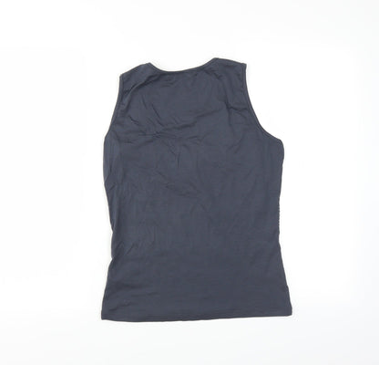Back view of Myrine & Me women’s grey basic tank, size M