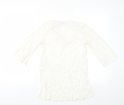 Womens UK Size 12 H&M Ivory Basic Blouse
