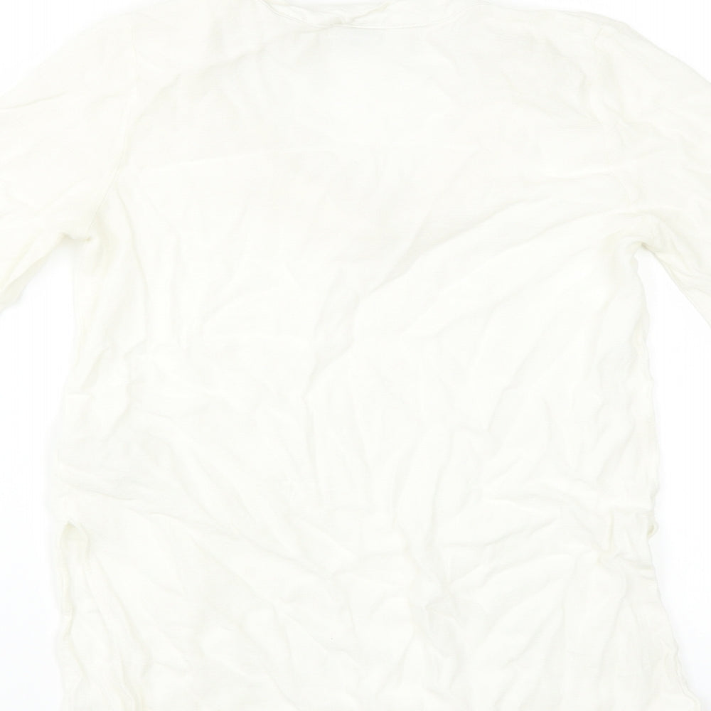 Womens UK Size 12 H&M Ivory Basic Blouse