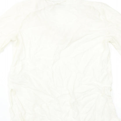 Womens UK Size 12 H&M Ivory Basic Blouse