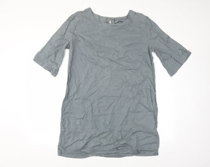 earth addict Womens Grey   Shirt Dress  Size 8
