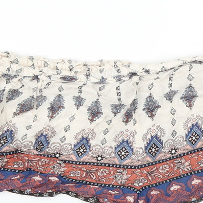 Primark Womens Multicoloured Paisley  Hot Pants Shorts Size 6