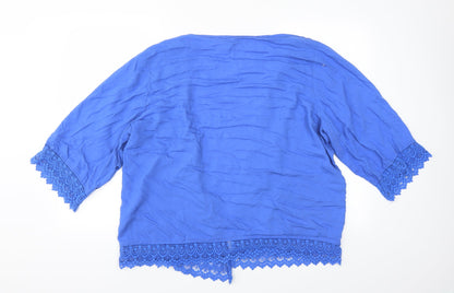 Matalan Womens Blue   Cardigan Jumper Size L