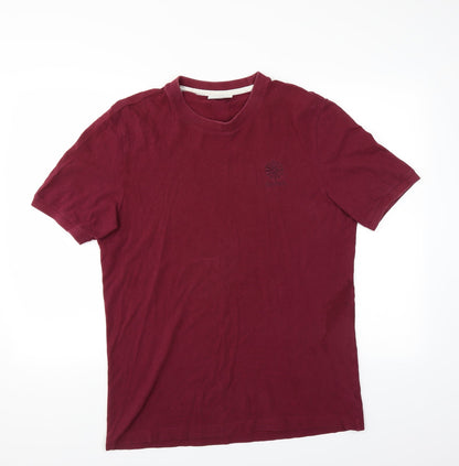 Reebok Mens Purple    T-Shirt Size S