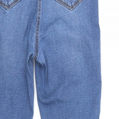 /Denim  Womens Blue  Denim Straight Jeans Size 14 L25 in