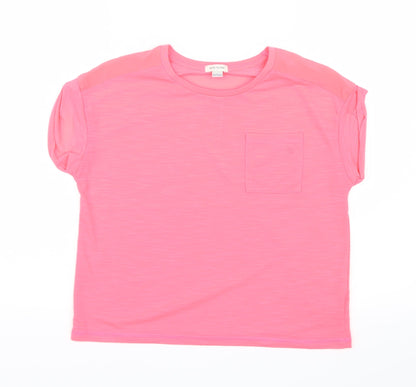 River Island Girls Pink   Basic T-Shirt Size 11-12 Years  - Neon