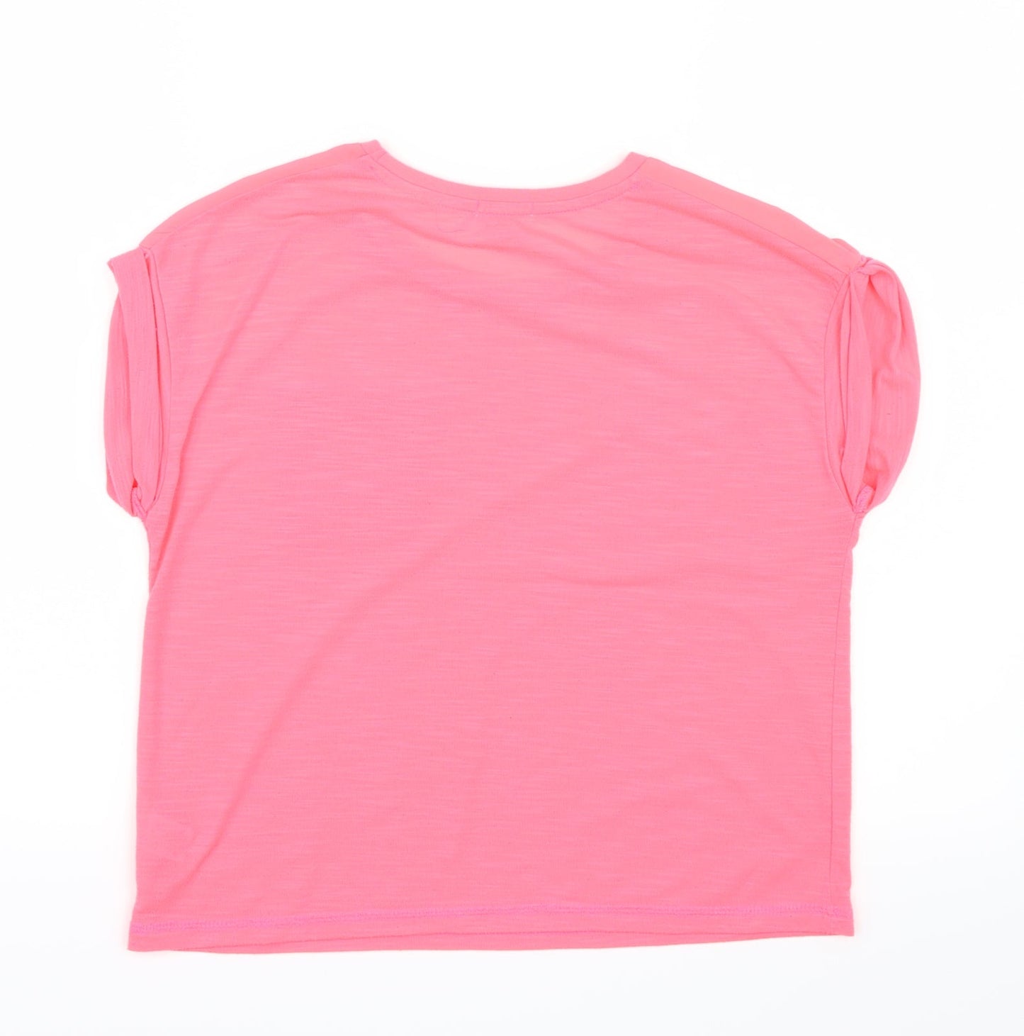 River Island Girls Pink   Basic T-Shirt Size 11-12 Years  - Neon
