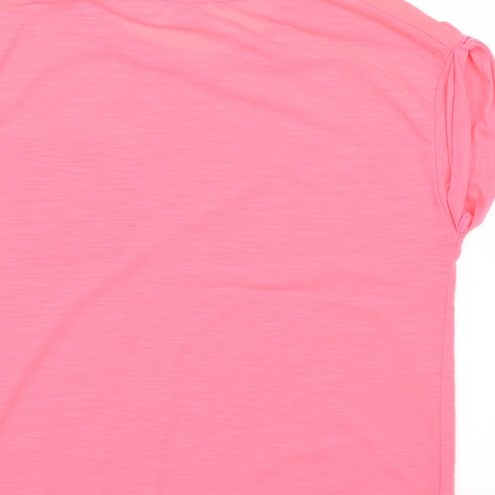 River Island Girls Pink   Basic T-Shirt Size 11-12 Years  - Neon