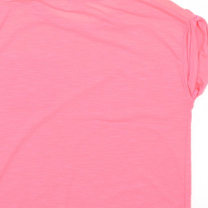 River Island Girls Pink   Basic T-Shirt Size 11-12 Years  - Neon