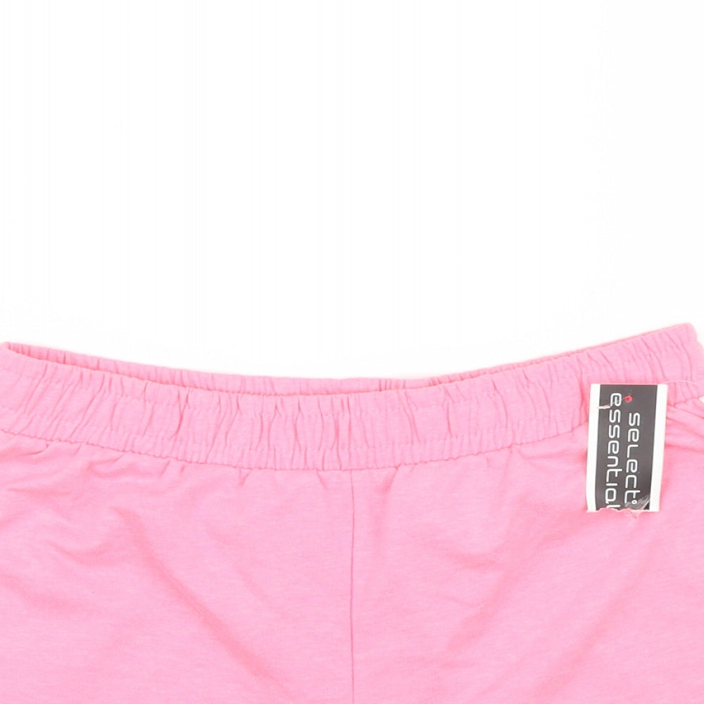 Select Womens Pink   Sweat Shorts Size 10