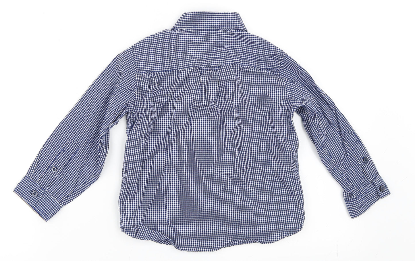 Primark Boys Blue Check  Basic Button-Up Size 2-3 Years