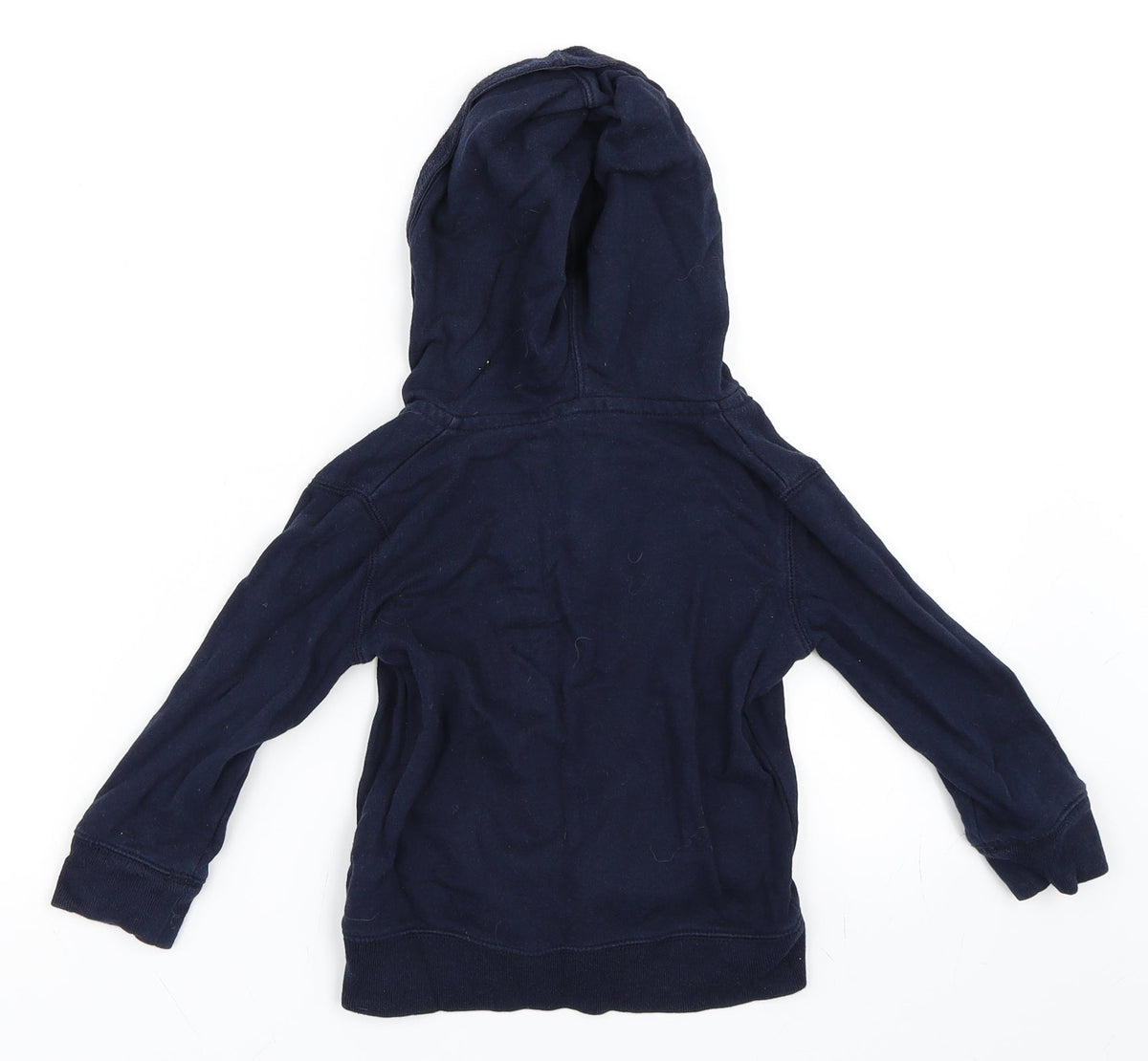 Back view of Gap boys’ blue pullover hoodie, size 2, years
