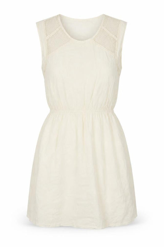 Front view of Kilibbi women’s ivory skater dress, size M