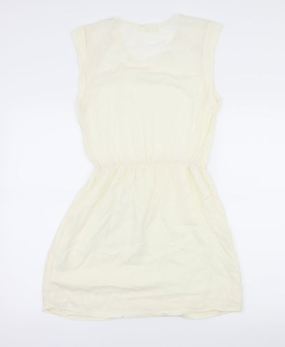 Kilibbi Womens Ivory   Skater Dress  Size M