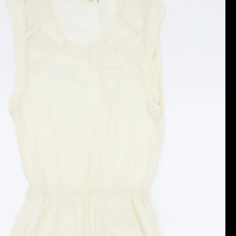Kilibbi Womens Ivory   Skater Dress  Size M