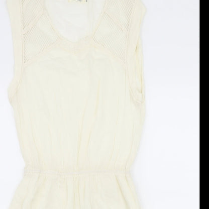 Kilibbi Womens Ivory   Skater Dress  Size M