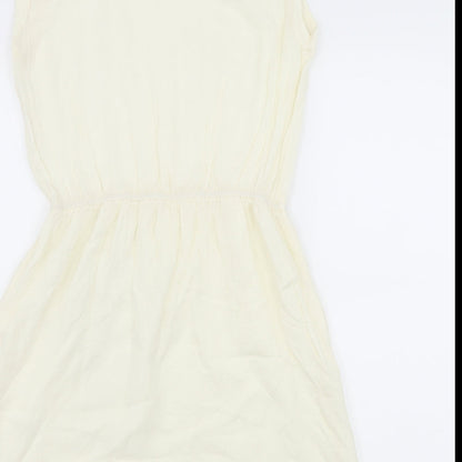 Kilibbi Womens Ivory   Skater Dress  Size M