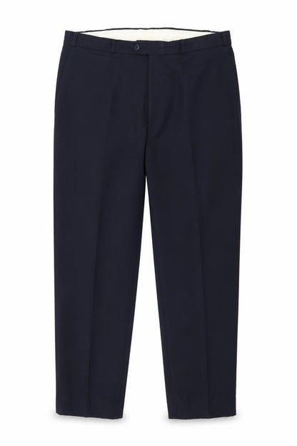 Front view of St Bernard women’s blue trousers, size UK 42, in, 27-inch leg