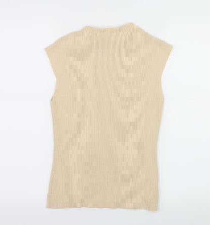 Back view of Precis Petite women’s ivory jersey jumper, size M