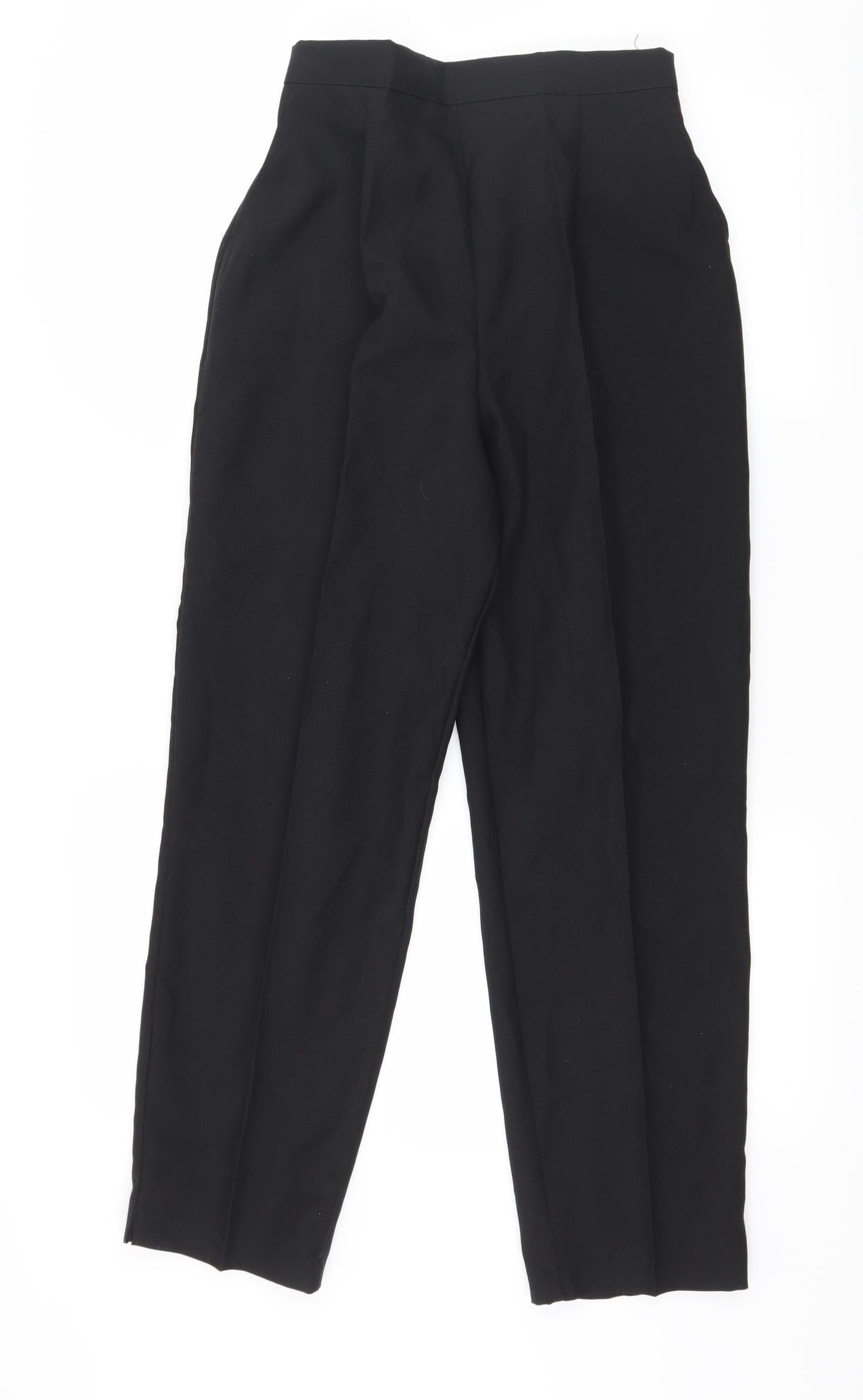 Womens UK Size 12 Preworn Regular Fit  Black Trousers