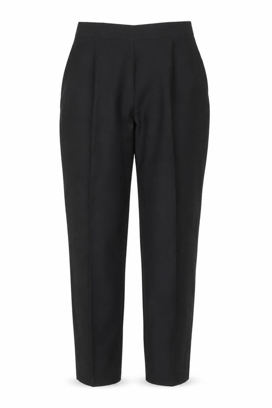 Womens UK Size 12 Preworn Regular Fit  Black Trousers