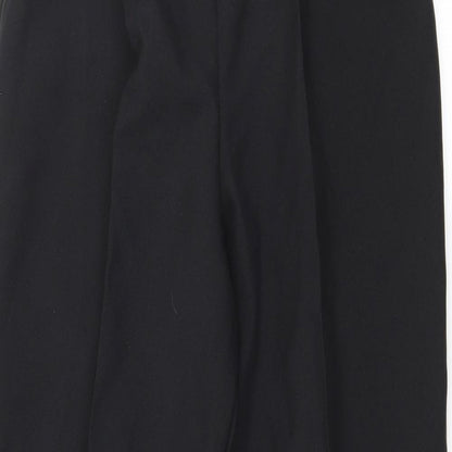 Womens UK Size 12 Preworn Regular Fit  Black Trousers