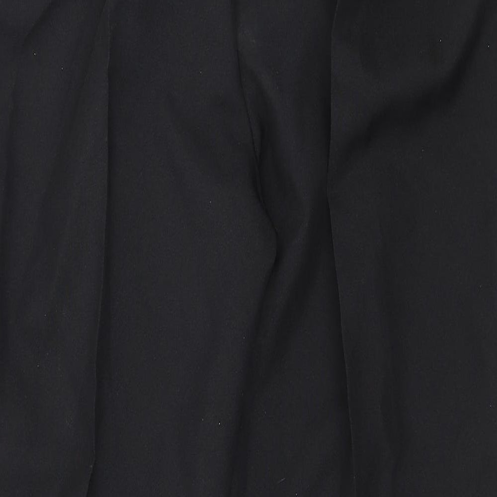 Womens UK Size 12 Preworn Regular Fit  Black Trousers