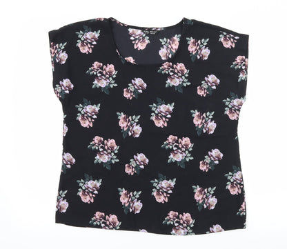 Womens UK Size 12 Select Black Basic Blouse
