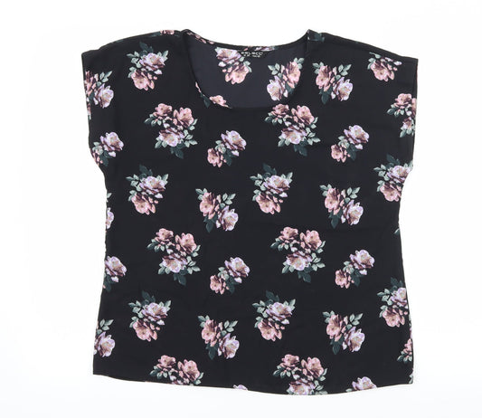 Womens UK Size 12 Select Black Basic Blouse