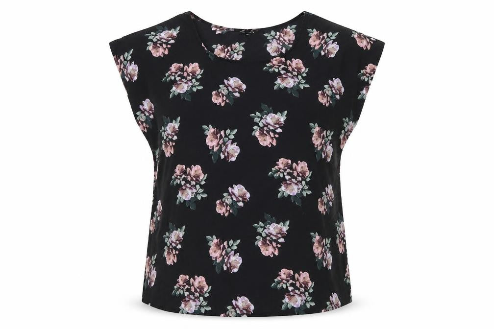 Womens UK Size 12 Select Black Basic Blouse