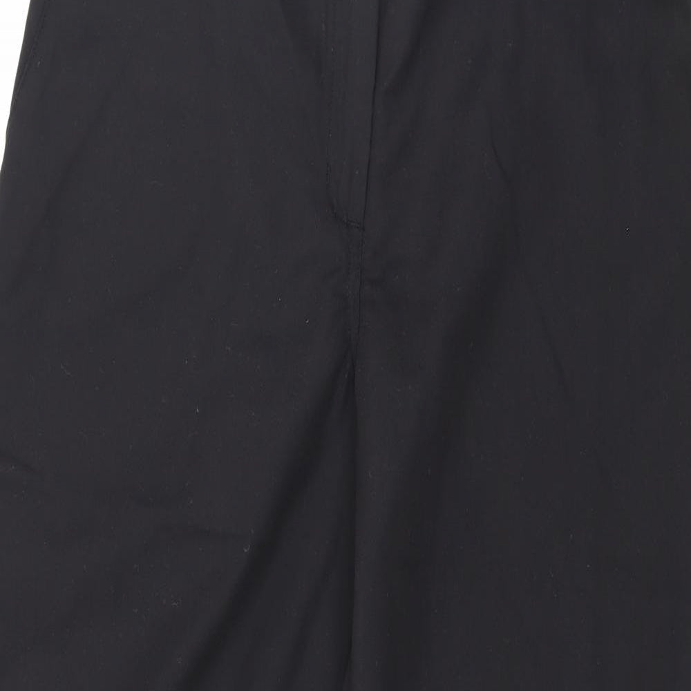 Womens UK Size 14 Preworn Regular Fit  Black Trousers