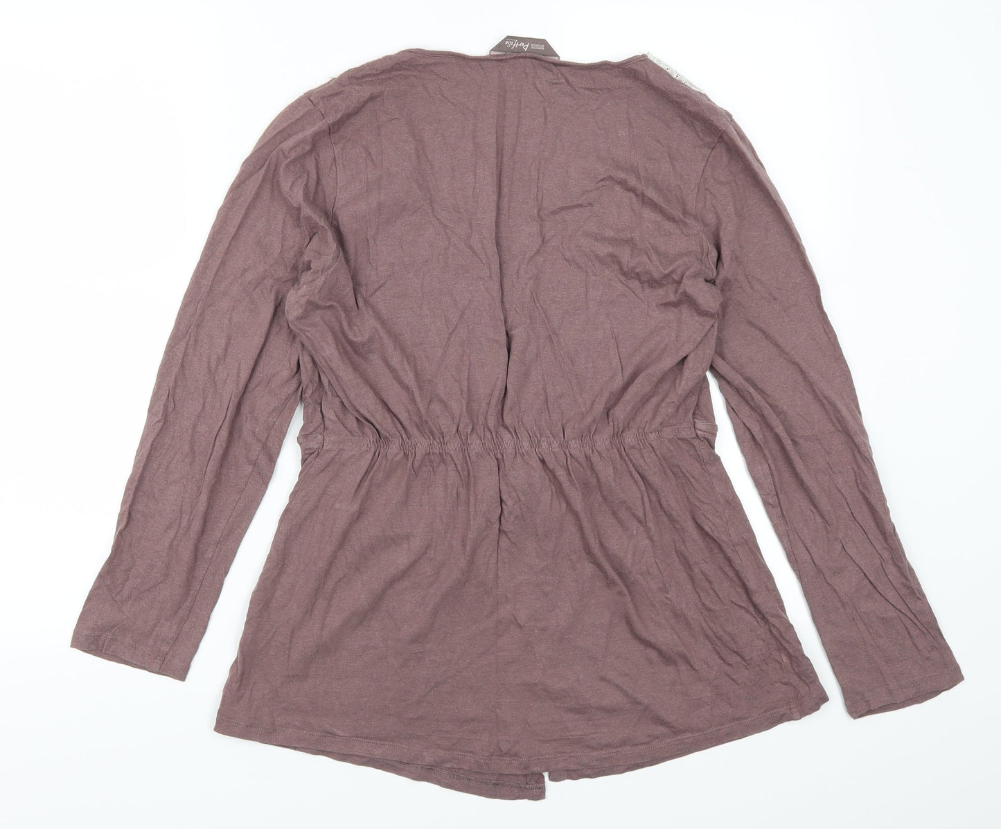 Marks and Spencer Womens Purple   Cardigan Jumper Size 14
